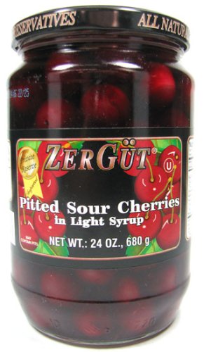Zergut Pitted Sour Cherries in Light Syrup 24 oz. by Cherry Pie Fillings