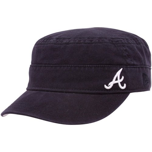 New Era Atlanta Braves Ladies Navy Blue Military Adjustable Hat
