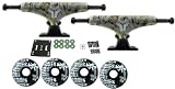 DESTRUCTO 50 CAL Skateboard TRUCKS BONES Wheels Abec 7