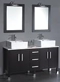 60 Double Sink Modern Contemporary Bathroom Vanity