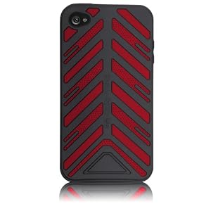 Case-Mate Torque Silicone Case for iPhone 4 (Black/Red)