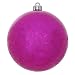 Vickerman 34376-3 Magenta Crackle Ball Christmas Tree Ornament (12 pack) (N140810DV)
