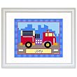 Trains, Planes and Trucks TRUCK White Personalized Print