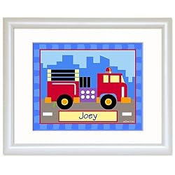 Trains, Planes and Trucks TRUCK White Personalized Print