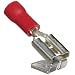 Morris Products 12012 Piggy Back Disconnect, Vinyl Insulated, Red, 22-16 Wire Size, 0.032"X0.250" NEMA Tab  (Pack of 100)