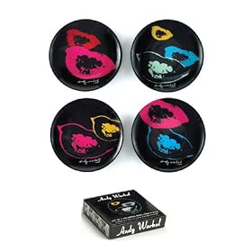 Andy Warhol  Marilyn Monroe Set of 4 Lips Appetizer Plates by 