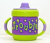 Purple and Green Trouble Sippy Cup