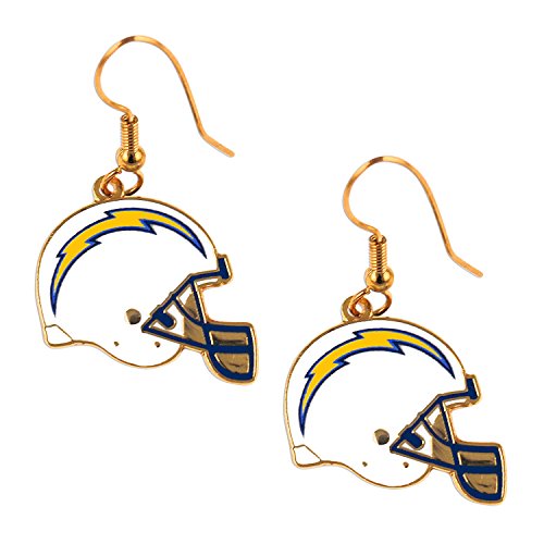 NFL San Diego Chargers Women's J Hook Dangle Logo Earring Set, One Size, Multicolor