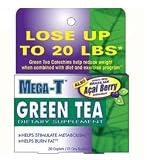 Mega-t Green Tea Caplets Supplement with Acai, Size : 30