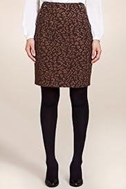 Per Una Speziale Animal Print Skirt with Wool