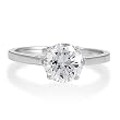 Sterling Silver 1.3ct Round Cubic Zirconia CZ Solitaire Promise Ring - Ideal Gift For Mother, For Her, Birthday, Anniversary, Bridal, Wedding, Engagement