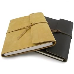Classic Leather Bound Journal, 6x8 192 pages, Made in the USA