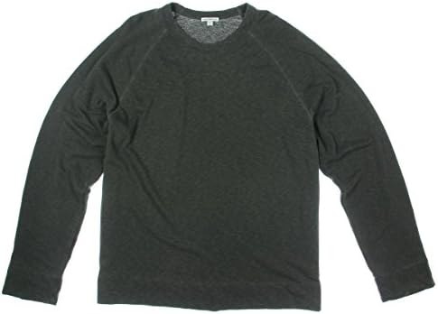 Standard James Perse Mens Heathered Raglan Crew Sweatshirt Gray 5