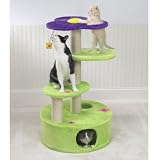 CLIMBING AND SCRATCHING - Flower Power Towers Cat Condo