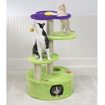 CLIMBING AND SCRATCHING - Flower Power Towers Cat Condo