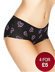 Cotton Rich Low Rise Tapestry Floral Shorts