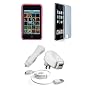 Apple iPod Touch 3G Accessories. Premium Accessory Kit for iPod Touch 3rd Generation: Pink Silicone Skin Case Cover Protection + USB Car Auto DC Charger + USB Travel Home AC Charger + USB Retractable Cable + Full body Screen Protector