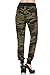 2LUV Women's Mix Print Jogger Pants W/ Drawstring Waist Olive M/L (US-JR10-JOGGERS)