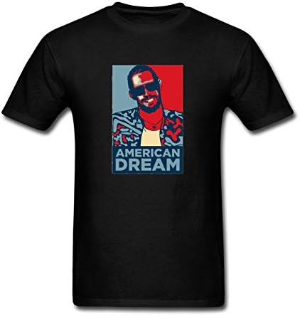 Frnjtt SELL Men american-dream Geek Short Sleeve T-shirt Black XXL