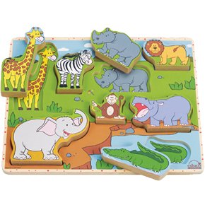 Wild Animals Stand-up Puzzle
