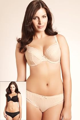 2 Pack - Per Una Essentials Ribbon Stripe DD-GG Bras 2 Pack - Per Una Essentials Ribbon Stripe DD-GG Bras