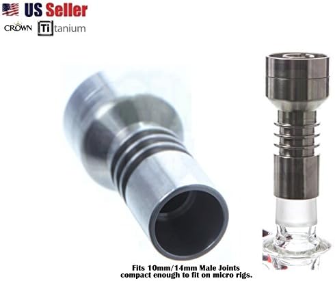 Ti Nail - 14mm 10mm Pure Grade 2 Crown dish size cup Ø 24mm + Carving Tool