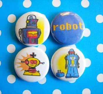 Old School Robot Magnets