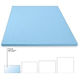 Milliard 2in. Memory Foam Mattress Topper Twin, Gently Contours To Your Body For a Blissful Sleep, Gel Infusion Helps Disperse Body Heat For a Cooler Night Sleep (Twin)