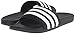 adidas Men's Adilette Comfort Slides Sandals, Black/White, 8