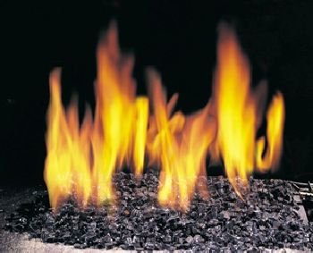 40 LB Black Colored Glass for Peterson burner systems and gas firepits
