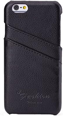 Hwisdom Iphone 6plus Case 5.5 Inch Case with Credit Card Id Holders for Iphone 6 Plus (iphone6plus 5.5-Black)