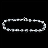 2 Carat Cubic-zirconia Sterling Silver Bubble Bracelet