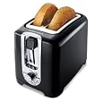 Black & Decker TR1256B 850-Watt 2-Slice Toaster with Bagel Function and Removable Crumb Tray