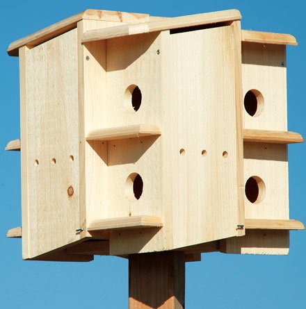 Wooden Purple Martin House 17 h