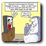 Londons Times Funny Animals Cartoons - Procrastination Theater Presents - Possum - Mouse Pads