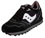 Saucony Women's Jazz 3000 Leather Hemp Casual Shoe Black, White (5)