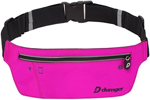 Running Belt - Comfortable Pink Workout Waist Fanny Pack -Keep Your Keys &amp; Cellphone While Exercising -Fits iPhone 6 Plus, Samsung Galaxy Note, S6 -Water Resistant -Best Pouch for Women Runners