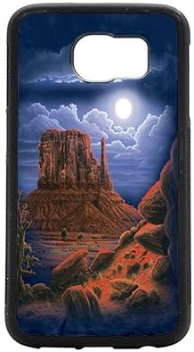 Samsung Galaxy S7 Edge Cases, S7 Edge Case - Desert Nightscape South Western Slim Fit Shock-Absorption Bumper,TPU Case,Anti-Scratch Black Bumper Back Cover Case for Samsung Galaxy S7 Edge