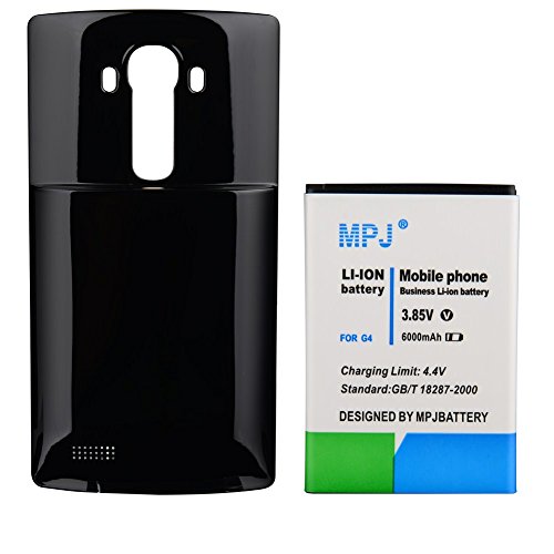 Mpj 6000mah li-ion extended battery and black back cove…