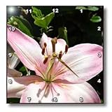 pink lily - 10x10 Wall Clock