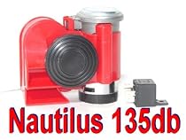 Nautilus 139db Compact Dual Tone Air Horn Just Plug-n-Blow Gr8 for Motorcycle ATV UTV golfcart
