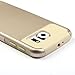 S6 Case, Lumsing™ Fashion Luxury Hard Soft Heavy Duty Rugged Shockproof Luxury Armor Defender Slim Protective Rubber Bumper Case Cover For Samsung Galaxy S6 (Gold/Gold)