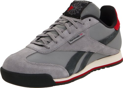 Reebok Men's Classic Supercourt Sneaker,Flat Grey/Gravel/Excellent Red/Paperwhite,8 M US