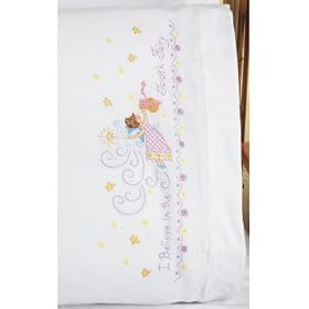 Janlynn Tooth Fairy Pillowcase Pair Stmpd X-Stitch Kit