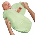 Kiddopotamus SwaddleMe 100% Cotton Knit, Large, Sage