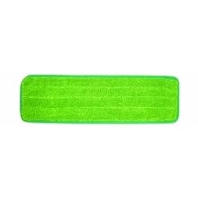 Wilen C128024, Super Pro II Microfiber Cut End Flat Mop with Scrub Refill, 24" Length x 5" Width, Green (Case of 12)