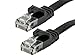 Monoprice Cat5e Ethernet Patch Cable - 75 Feet - Black | Network Internet Cord - RJ45, Flat,Stranded, 350Mhz, UTP, Pure Bare Copper Wire, 30AWG