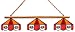 Imperial San Francisco 49ers Licensed Three Shade Stained Glass Billiard Table Lamp