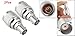 uxcell® N Male Crimp to BNC Female RF Coaxial Cable Adapter 2 Pcs