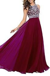 A-line Chiffon Cocktail Floor Length Fall Sequined Jeweled Mesh Lace Sheer Evening Dress/Homecoming Dress/Prom Dress 